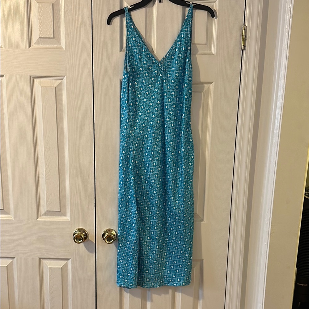 Isabela Capeto 100% Silk Blue Slip Dress